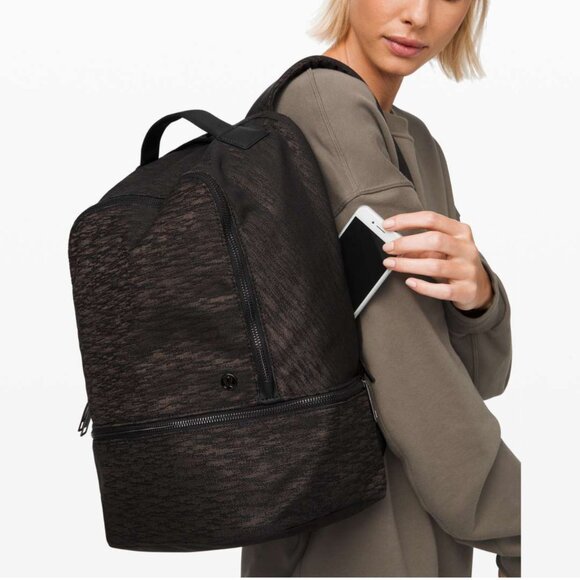 Lululemon City Adventurer Backpack 17L Black With Orange Lining Bag main image 4